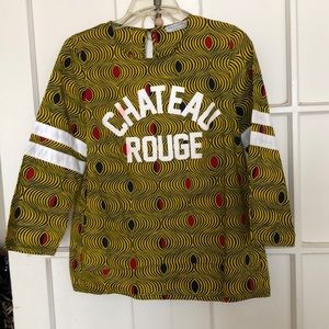 Maison Chateau Rouge Printed  Wax  Top